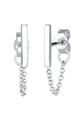 Elli Kette Trend Geo Basic 925 Sterling Silber Ohrringe 1 ct Damen