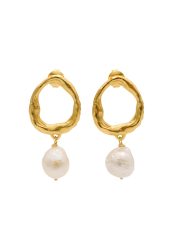 Haze & Glory Perlen Ohrstecker - La Pearl 925 Silber Ohrringe 1 ct Damen