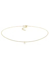 Elli - Halskette Choker Mondstein, 36cm, Gold
