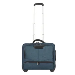 Dermata 2 Rollen Businesstrolley 46 cm Laptopfach Reisetaschen 1 ct Violett Herren