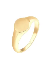 Elli Siegelring Royal Matt Geo Basic Trend 925 Silber Ringe 1 ct Damen