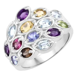 Rafaela Donata Ring Sterling Silber Blautopas in Silber Ringe 1 ct Damen