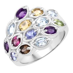 Rafaela Donata Ring Sterling Silber Blautopas in Silber Ringe 1 ct Damen