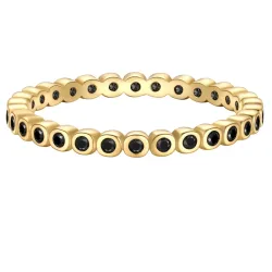Glanzstücke München Ring aus Sterling Silber in gelbgold mit Zirkonia Ringe 1 ct Damen