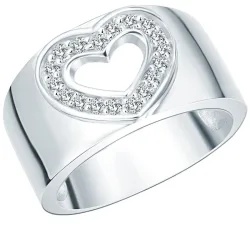 Rafaela Donata Ring Herz Sterling Silber Zirkonia in Silber Ringe 1 ct Damen