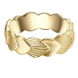 Glanzstücke München - Ring Muschel, 56, Gold