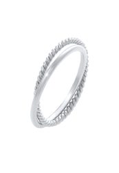 Elli Wickelring Klassik Fein Gedreht 925 Silber Ringe 1 ct Damen