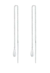Elli - Ohrringe Hänger Tropfen, One Size, Silber