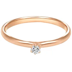 Trilani Ring Sterling Silber Zirkonia in Roségold Ringe 1 ct Damen