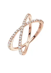 Elli Kreuz Symbol Zirkonia 925 Sterling Silber Ringe 1 ct Damen