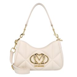 Love Moschino Embossed Schultertasche Handtaschen 1 ct Weiss Damen