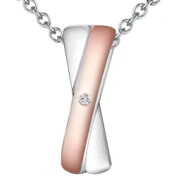 Rafaela Donata Diamant-Kette Sterling Silber Diamant in Silber/Roségold Ketten 1 ct Damen