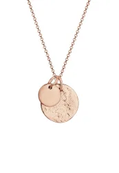 Elli Plättchen Münzen Geo-Organic Look 925 Silber Ketten 1 ct Damen