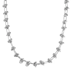 Yokoamii Halskette aus Messing in silber Ketten 1 ct Damen