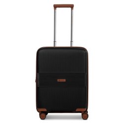 Farmhood Eco Edition 02 4 Rollen Kabinentrolley 55 cm mit Dehnfalte Reisetaschen 1 ct Schwarz Damen