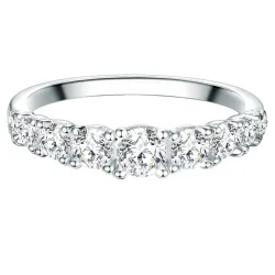 Trilani Ring aus Sterling Silber in silber mit Zirkonia Ringe 1 ct Damen