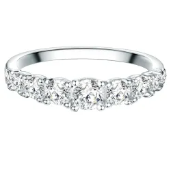 Trilani Ring aus Sterling Silber in silber mit Zirkonia Ringe 1 ct Damen