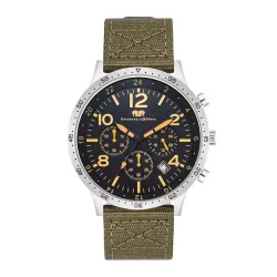 Rhodenwald & Söhne Armband-Uhr Flight Captain aus Nylon in silber Uhren 1 ct Herren