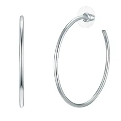Lulu & Jane Creolen Metall-Legierung in Silber Ohrringe 1 ct Damen