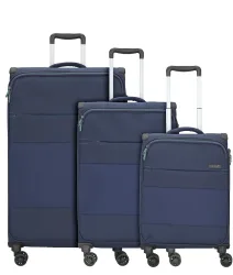 d & n Travel Line 9004 4-Rollen Kofferset 3tlg. Reisetaschen 1 ct Violett Herren