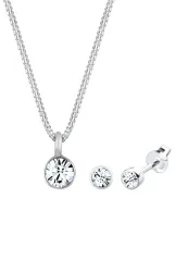 Elli - Schmuckset Basic Kristalle, Silber