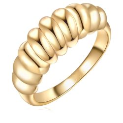Lulu & Jane Ring aus Metall in Gelbgold Ringe 1 ct Damen