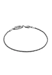 Haze & Glory Herren Kordelkette - Paradise 925 Silber oxidiert Armbänder & Armreife 1 ct