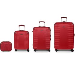 Gabol Balance XP 4 Rollen Kofferset 4-teilig mit Dehnfalte Koffer & Trolleys 1 ct Rot Herren