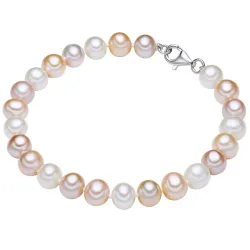 Valero Pearls Perlen-Armband aus Sterling Silber in silber mit Süßwasser-Zuchtperle Armbänder & Armreife 1 ct Damen