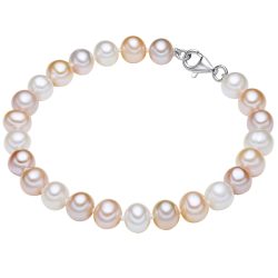 Valero Pearls Perlen-Armband aus Sterling Silber in silber mit Süßwasser-Zuchtperle Armbänder & Armreife 1 ct Damen