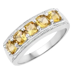 Rafaela Donata Ring Sterling Silber Citrin in Silber Ringe 1 ct Damen