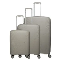 Travelite Tamaris x Travelite Voyaage 4 Rollen Kofferset 3-teilig mit Dehnfalte Koffer & Trolleys 1 ct Grau Herren