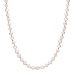 Valero Pearls Perlen-Kette aus Sterling Silber in roségold mit Süßwasser-Zuchtperle Ketten 1 ct Damen