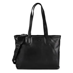 Plevier Catz Aktentasche RFID Schutz Leder 43 cm Laptopfach Laptoptaschen 1 ct Schwarz Damen