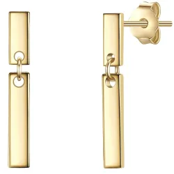 Glanzstücke München Ohrhänger Sterling Silber in Gelbgold Ohrringe 1 ct Damen