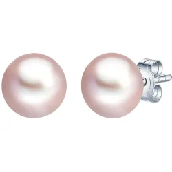 Valero Pearls - Perlen-Ohrstecker, 8mm, Flieder