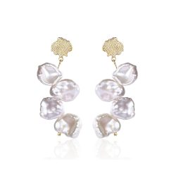 Ailoria SATU Ohrringe gold/weiße Perle 1 ct Damen