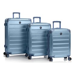 Heys Alumix 4 Rollen Kofferset 3-teilig mit Dehnfalte Reisetaschen 1 ct Grau Herren