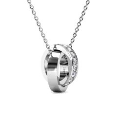 MYC-Paris Schickes Kreis-Reifen-Set Schmuck-Set 1 ct Weiss Damen