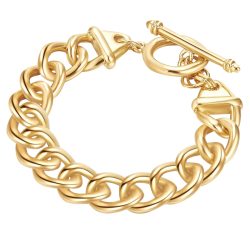 Lulu & Jane Armband Metall-Legierung in Gelbgold Armbänder & Armreife 1 ct Damen