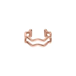 Purelei Waves Ring 100% Edelstahl Ringe 1 ct Hellbraun