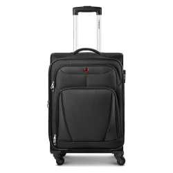 Wenger Beaumont 4 Rollen Trolley M 67 cm mit Dehnfalte Koffer & Trolleys 1 ct Schwarz Herren