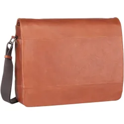 Leonhard Heyden Hamburg Messenger Leder 38 cm Laptopfach Laptoptaschen 1 ct Hellbraun Herren