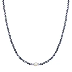 Valero Pearls - Perlen-Kette, 40cm, Silber