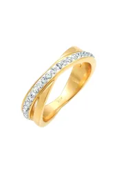 Elli Wickelring Edel 925 Silber, mit Kristallen von Swarovski® Ringe 1 ct Damen
