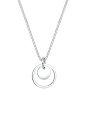Elli Kreis Rund Geo Trend 925 Sterling Silber Ketten 1 ct Damen