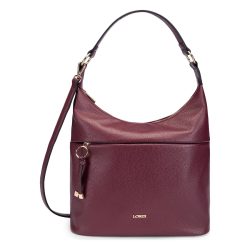 L.CREDI Maite Schultertasche Handtaschen 1 ct Dunkelrot Damen