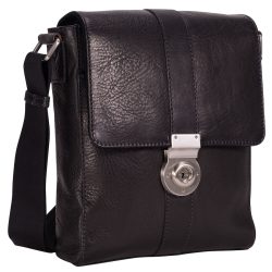 Leonhard Heyden Bergamo Umhängetasche Accessoire-Trend für Herbst & Winter 2024 1 ct Schwarz Herren