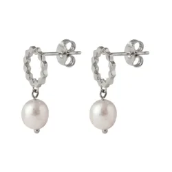 Purelei Aura Pearl Ohrringe 100% Edelstahl 1 ct Grau