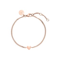 Purelei Tiny Heart Armband 100% Edelstahl Armbänder & Armreife 1 ct Hellbraun Damen